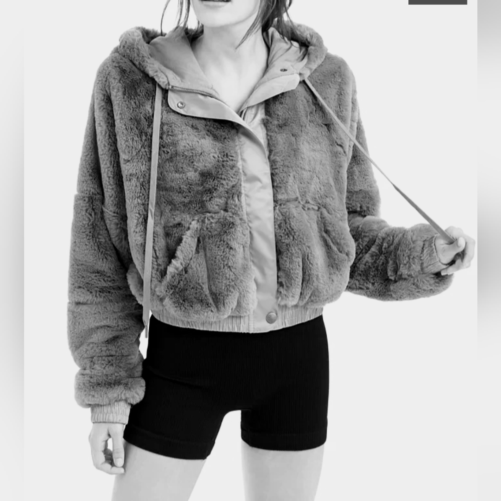 Free People Movement Love It Soft Hoodie in Black